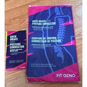 Fit Geno Back Brace Posture Corrector- New  - Medium - Light Tan Skin Color